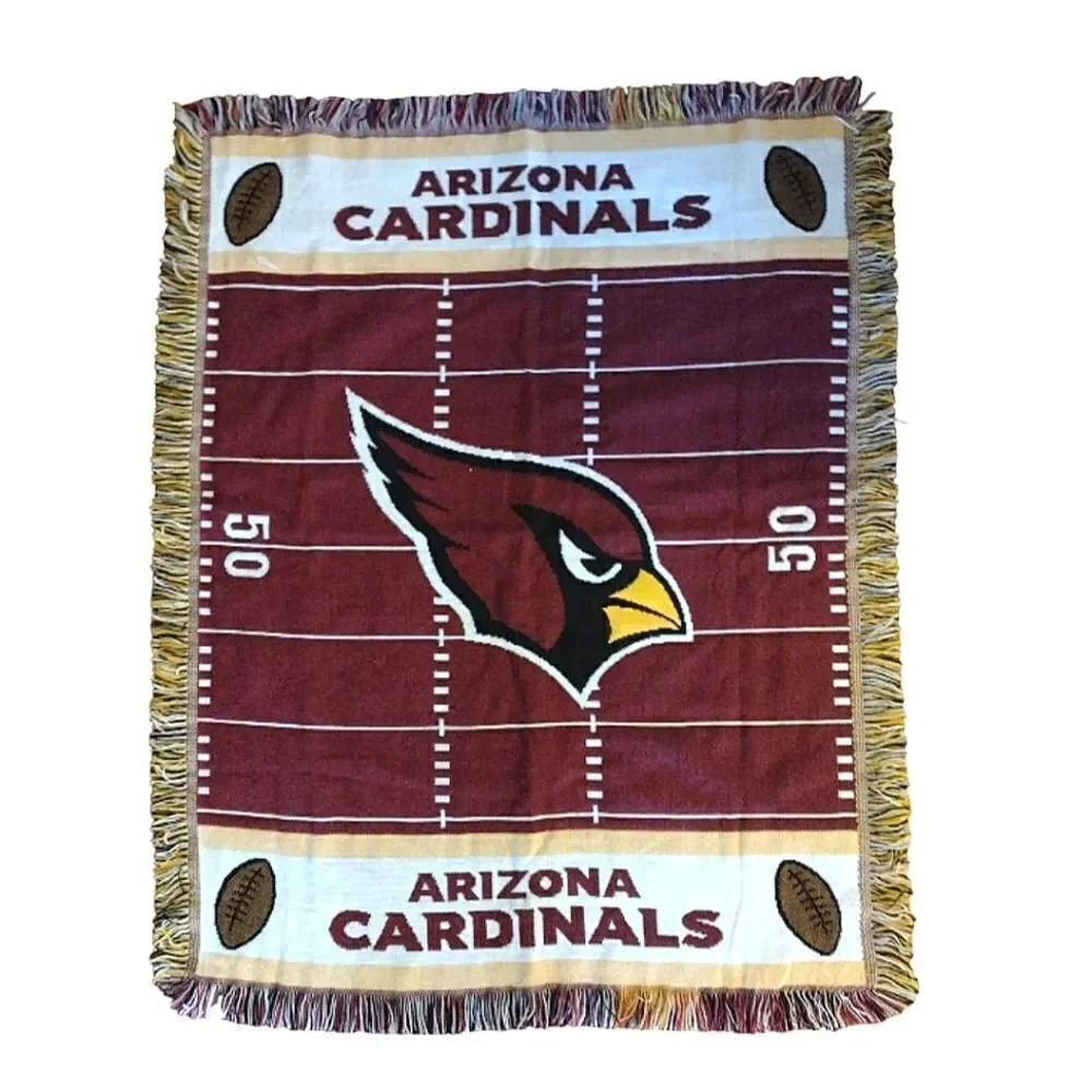 Arizona‎ Cardinals Woven Jacquard Baby Throw Blanket 36